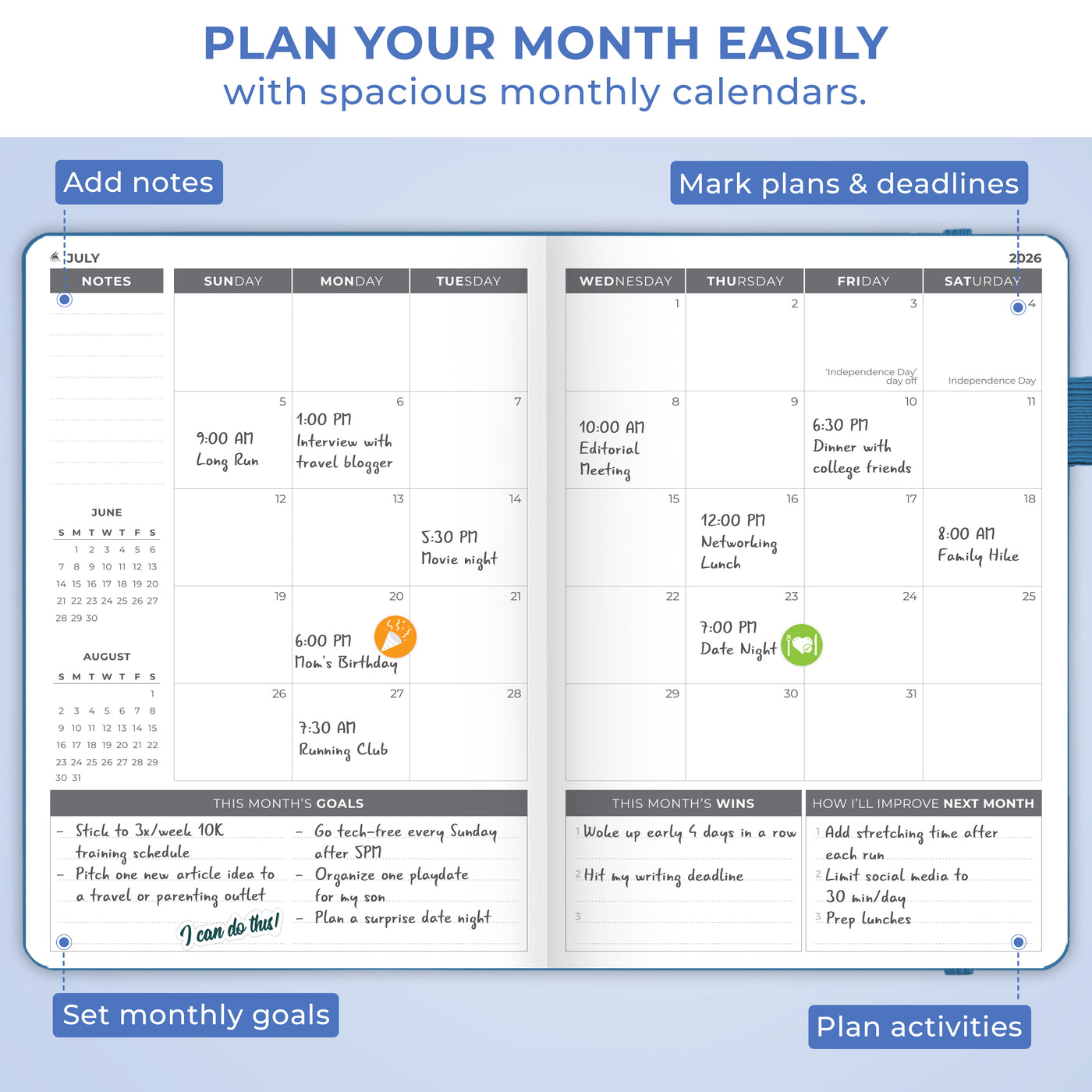 Dated Weekly Planner 2026