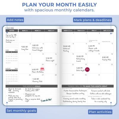 Dated Weekly Planner PRO 2026