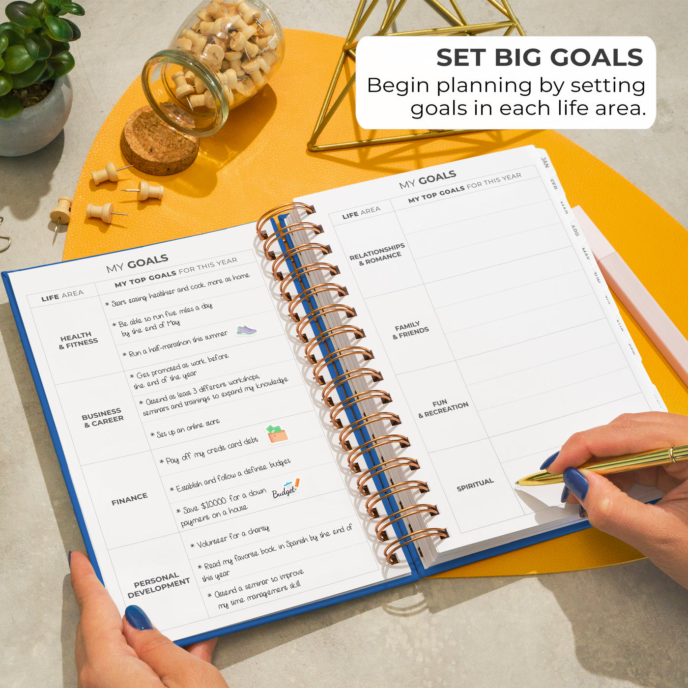Dated Weekly Planner with Tabs (2026)
