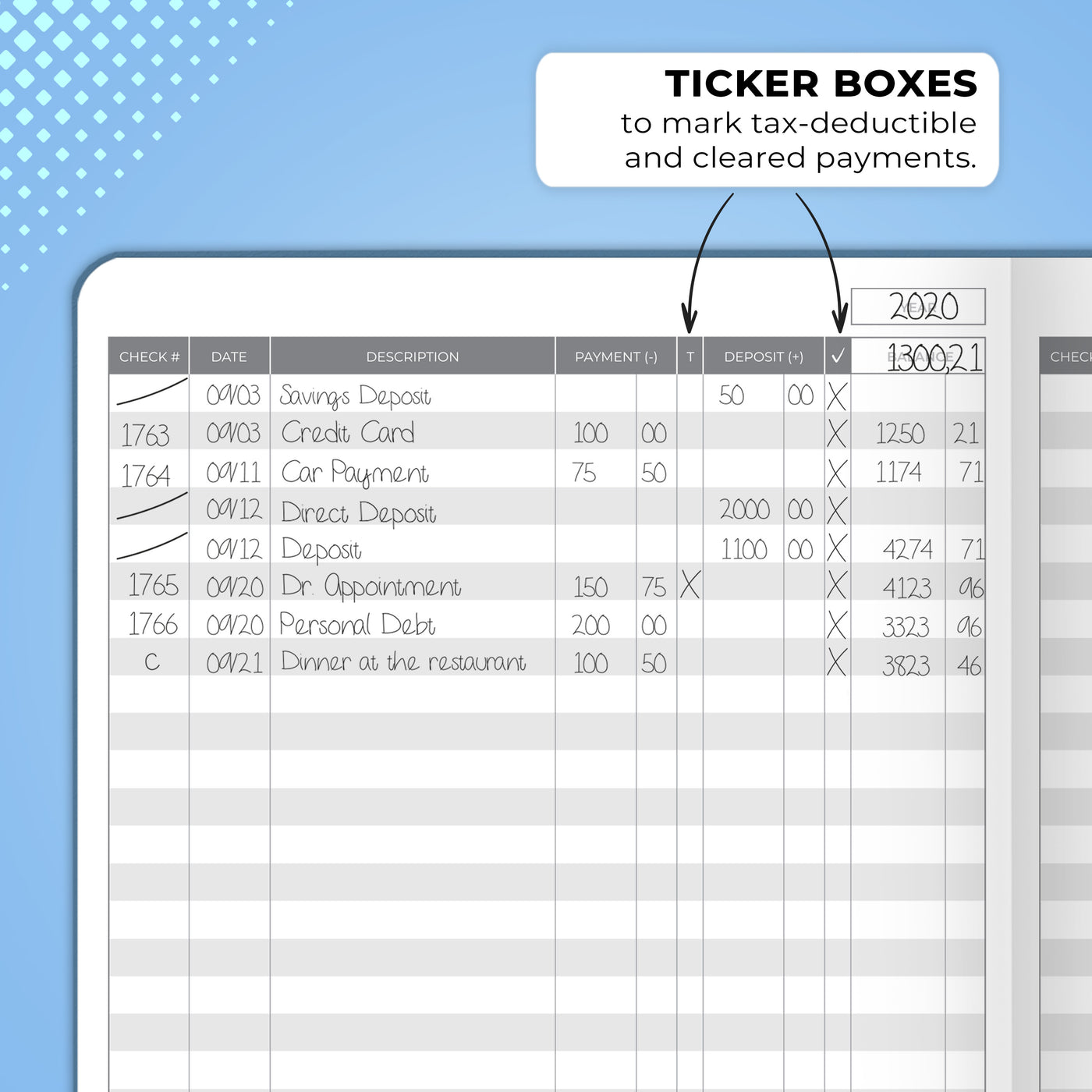 Check Register Explained Check Register - Track Bank Activities & Plan Accordingly – Clever Fox®
