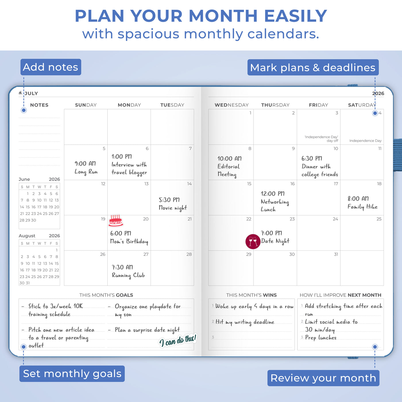 Dated Weekly Planner Premium 2026
