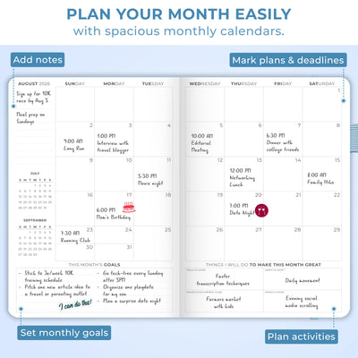Clever Fox Dated Hourly Weekly Planner 2026