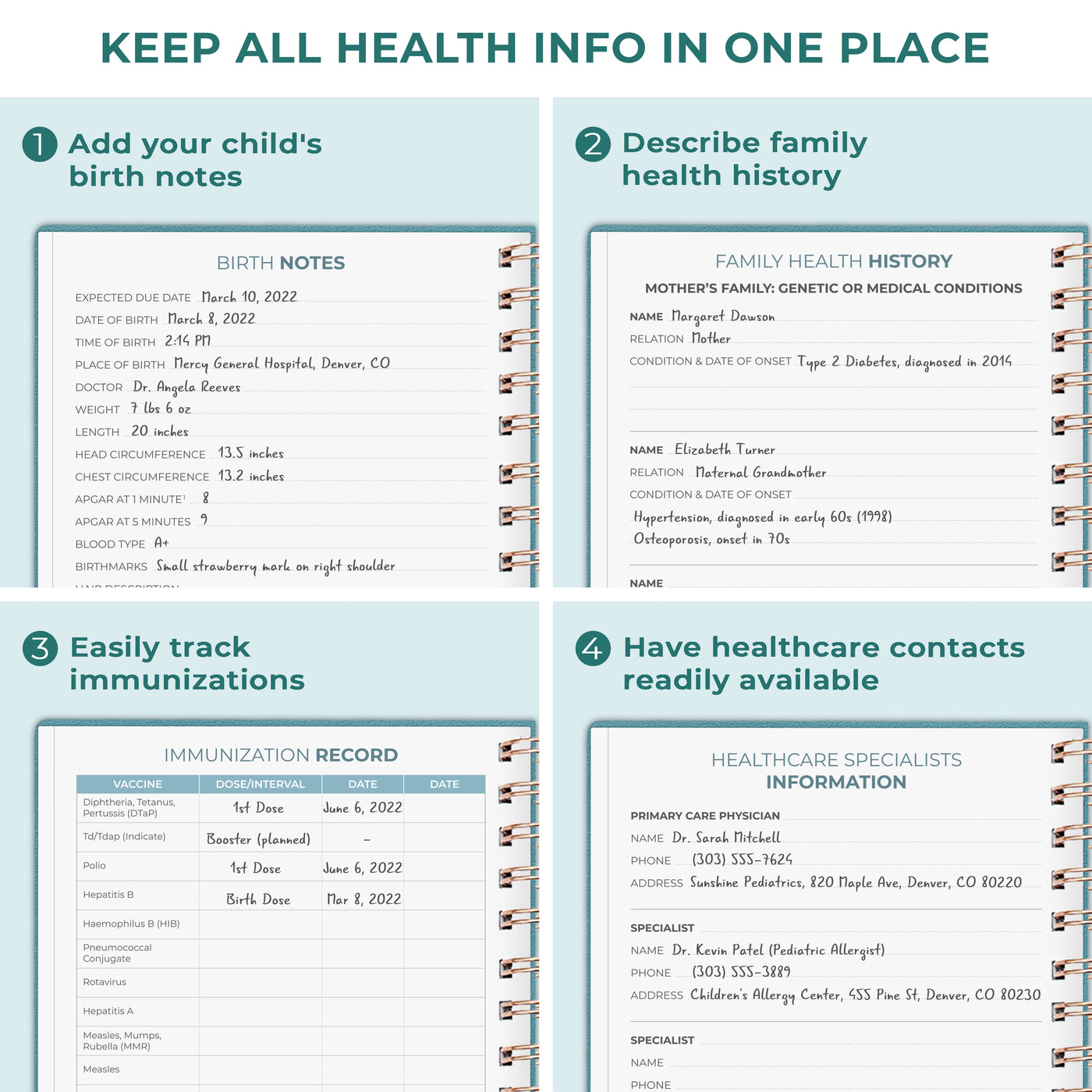 My Child's Health Record Keeper