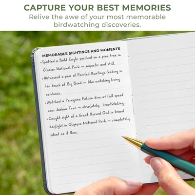 Birder's Journal Pocket – Bird Watcher Log Book