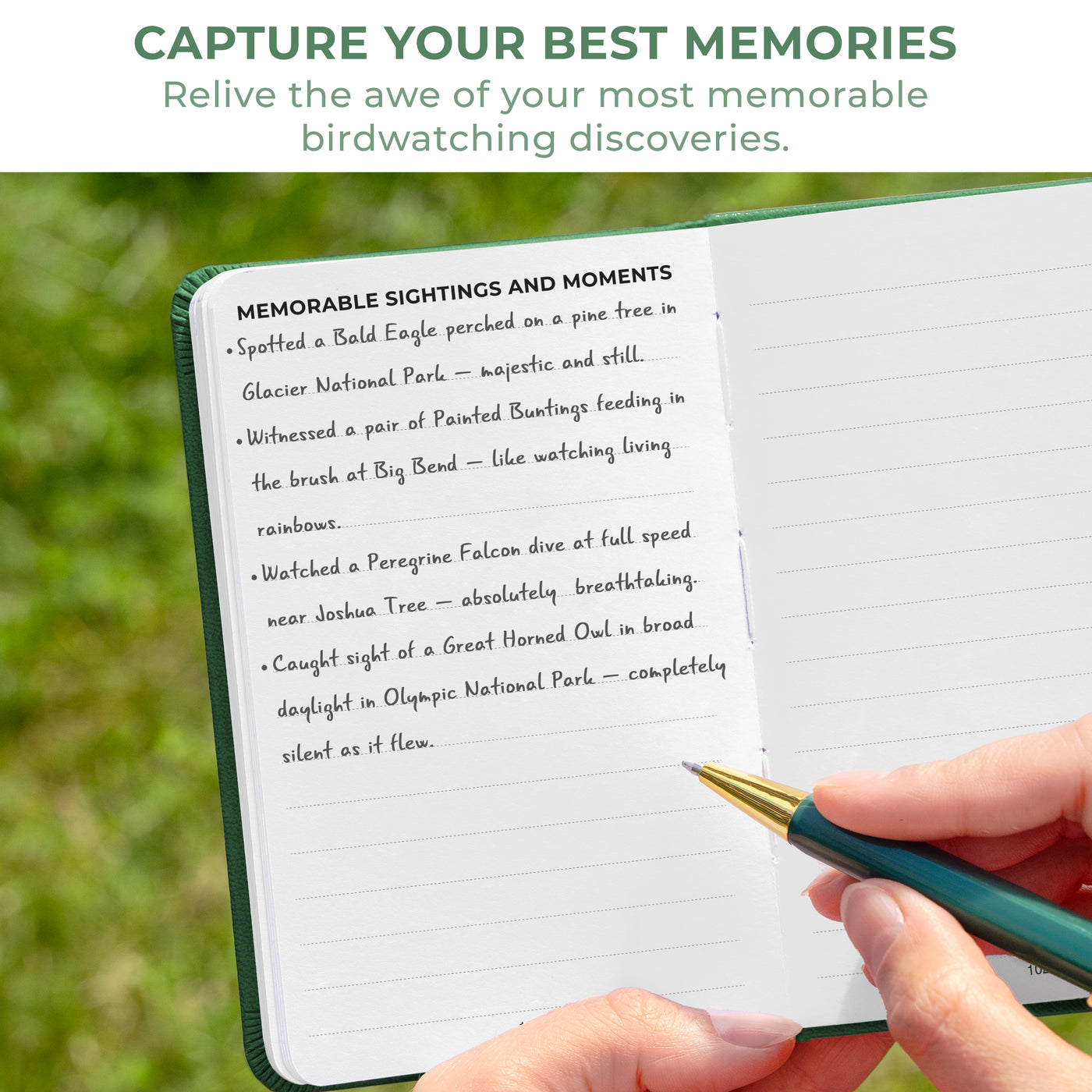 Birder's Journal Pocket – Bird Watcher Log Book
