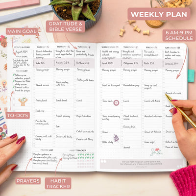 Christian Hourly Weekly Planner