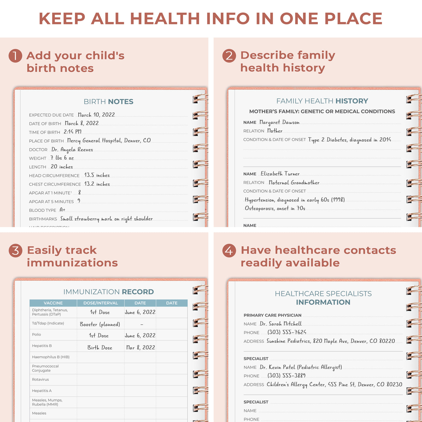 My Child's Health Record Keeper