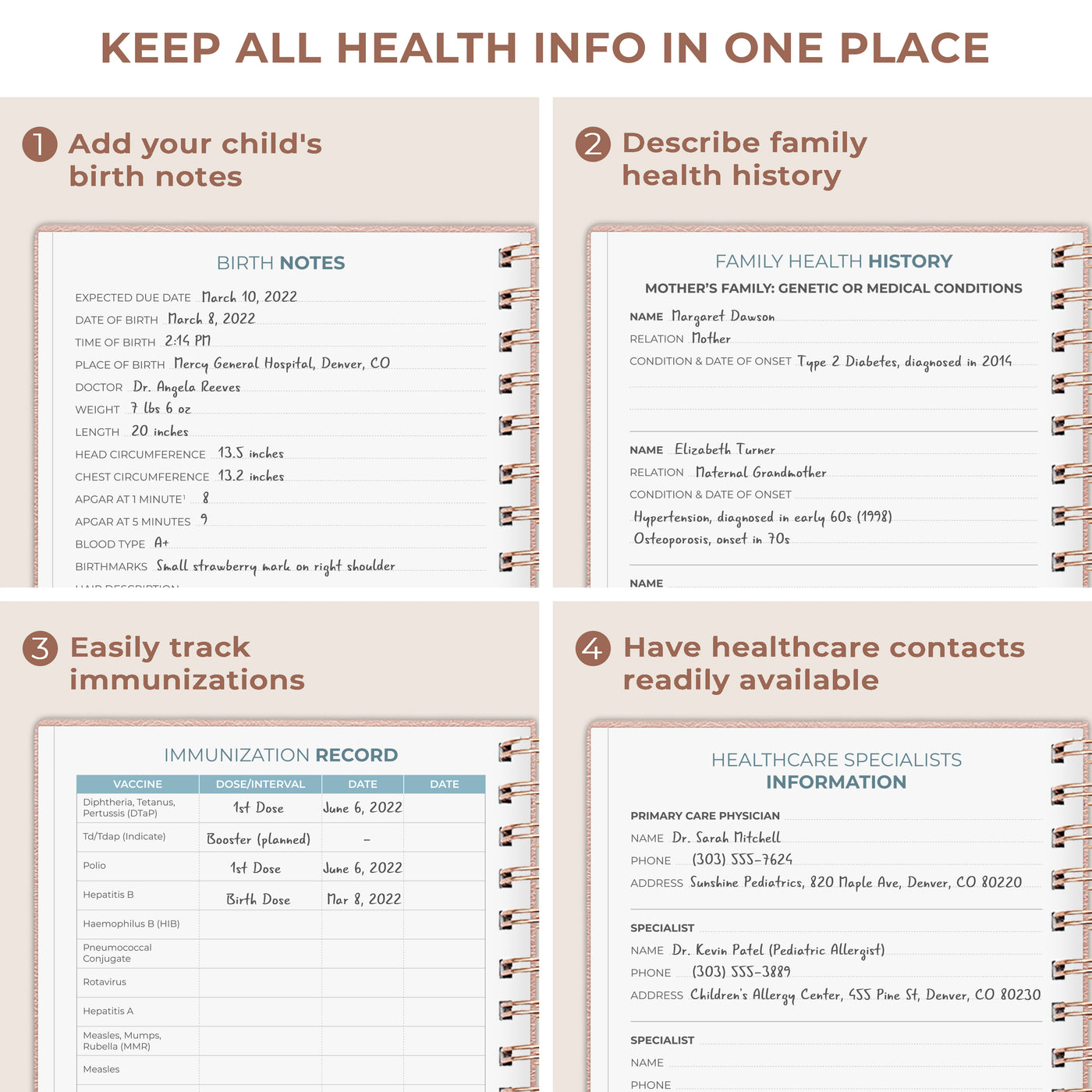 My Child's Health Record Keeper