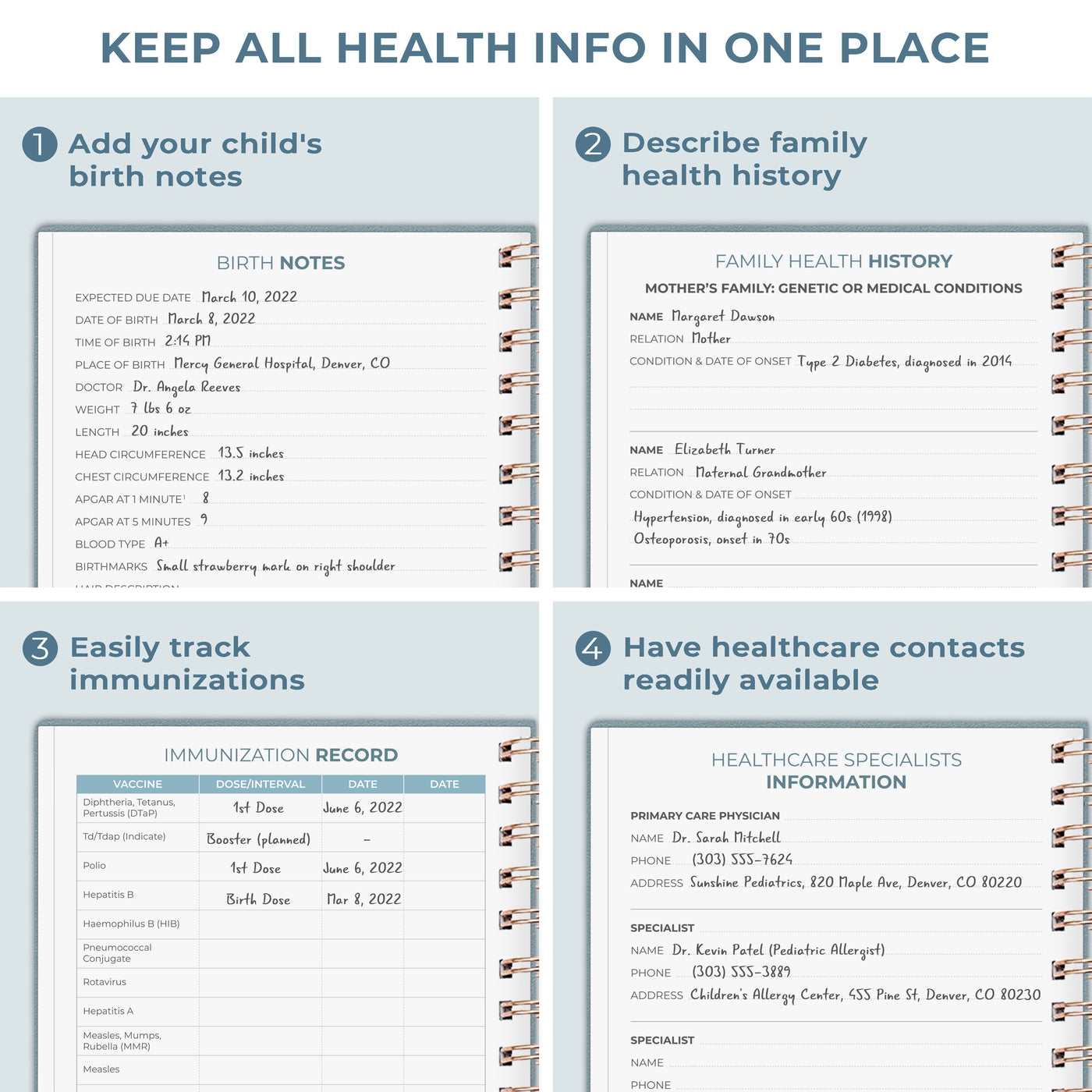 My Child's Health Record Keeper