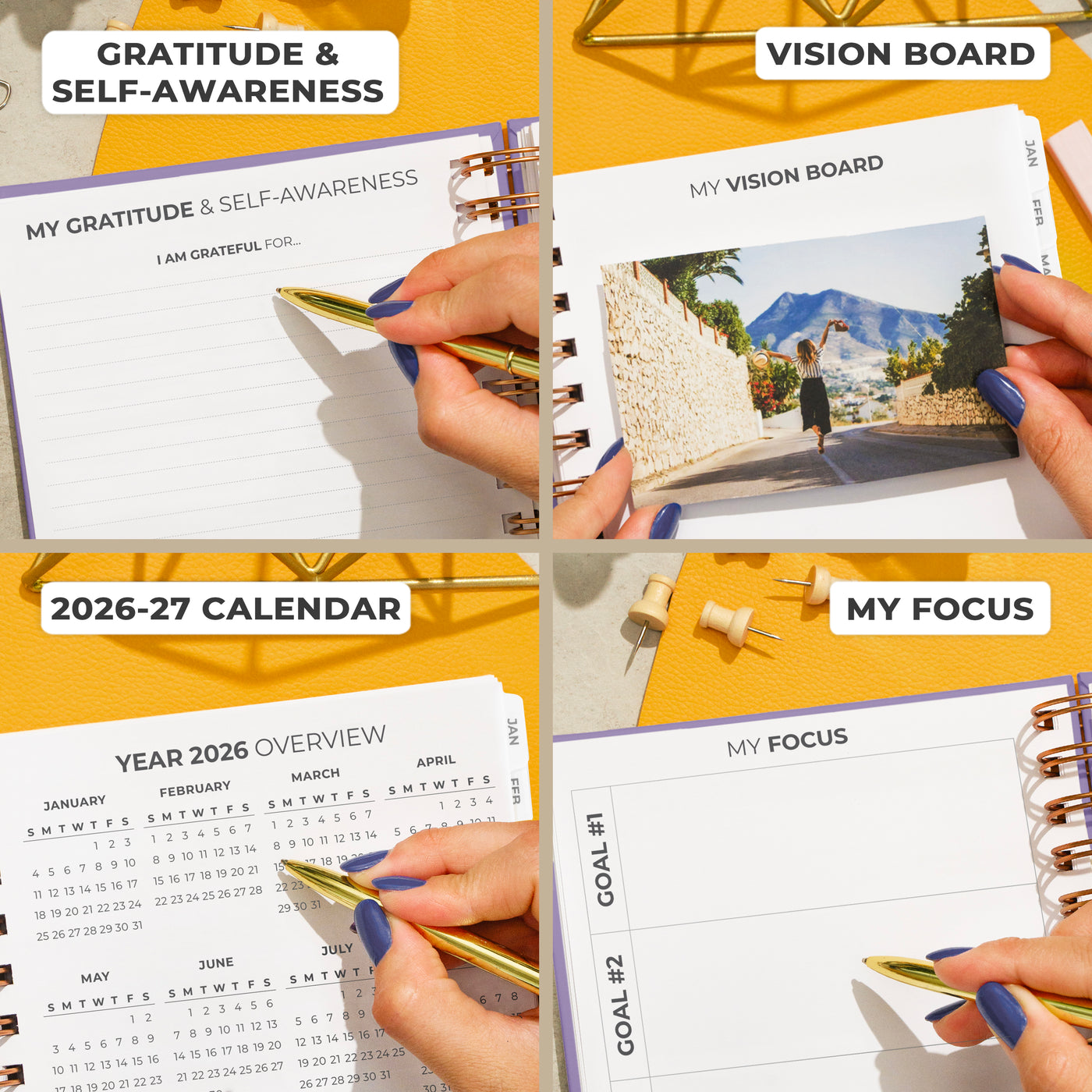 Dated Weekly Planner with Tabs (2026)