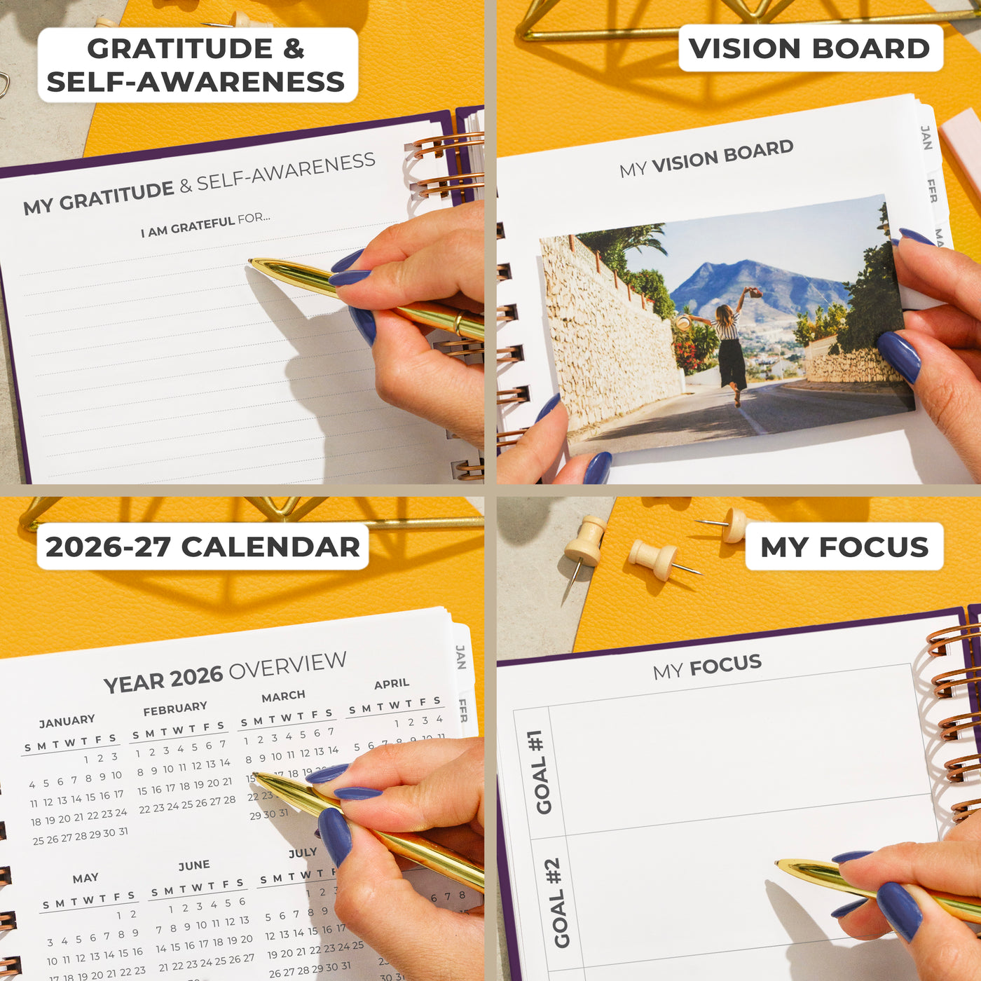 Dated Weekly Planner with Tabs (2026)