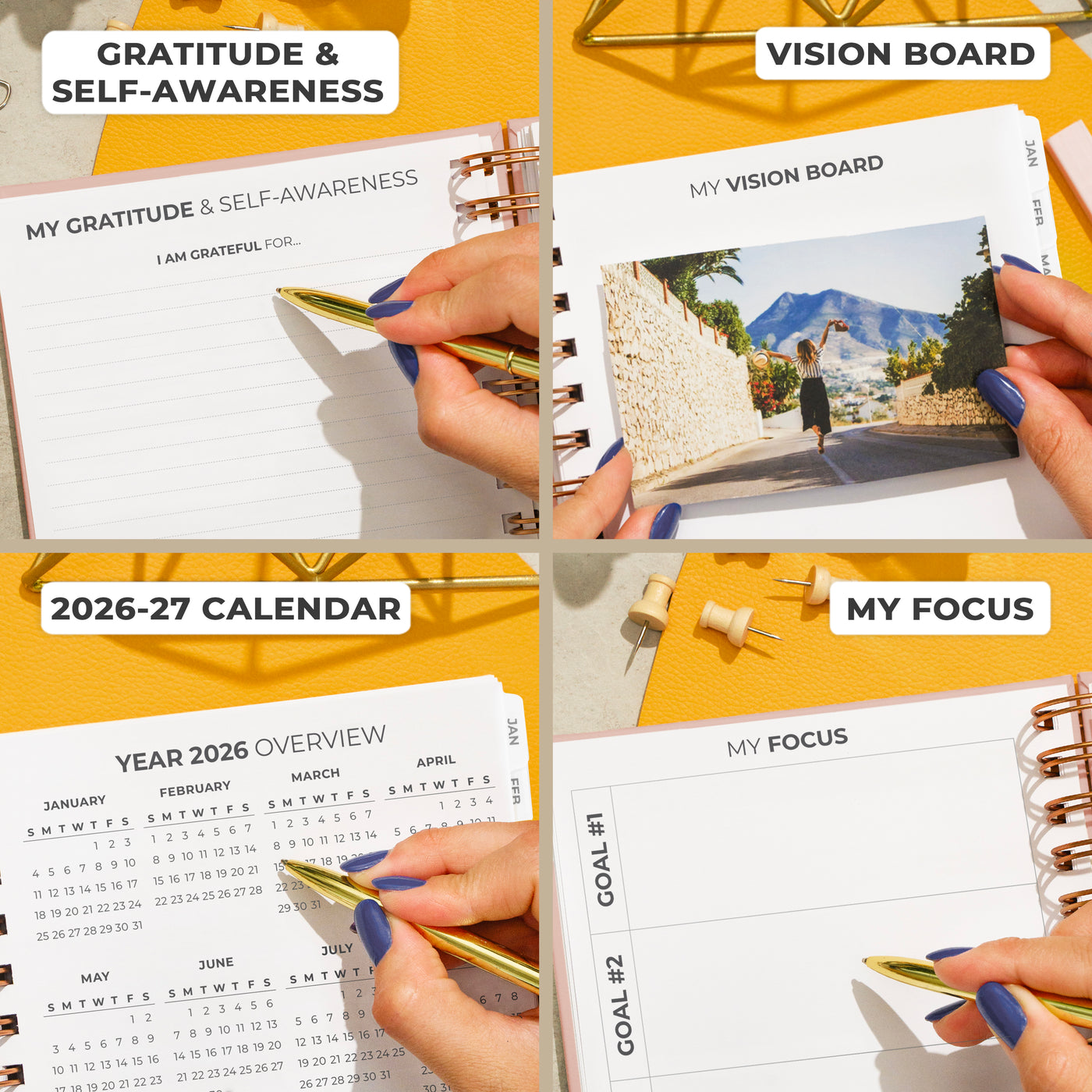 Dated Weekly Planner with Tabs (2026)