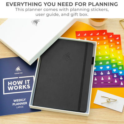 Undated Weekly Planner - Plan & Stay On Top of Your Goals