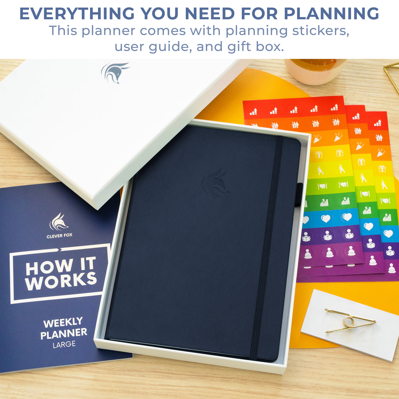 Undated Weekly Planner - Plan & Stay On Top of Your Goals