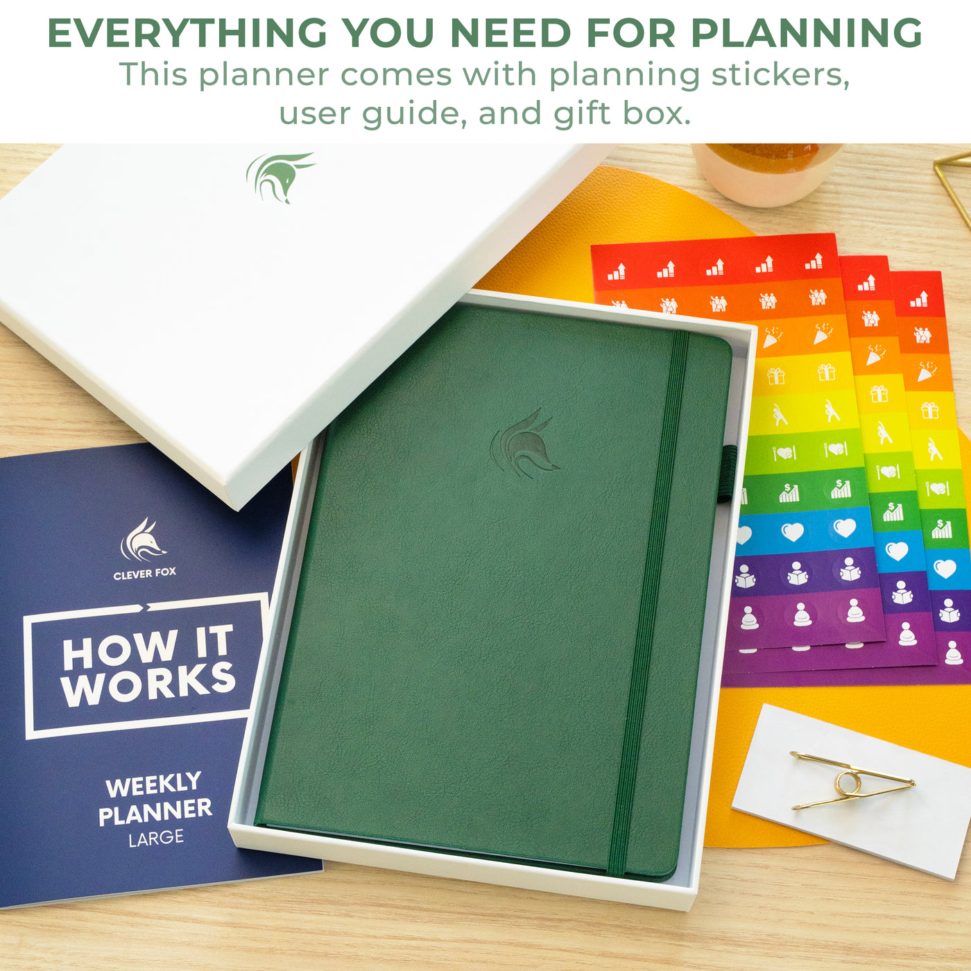 Undated Weekly Planner - Plan & Stay On Top of Your Goals