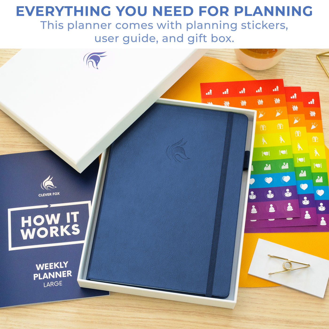 Undated Weekly Planner - Plan & Stay On Top of Your Goals