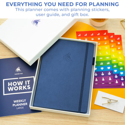 Undated Weekly Planner - Plan & Stay On Top of Your Goals