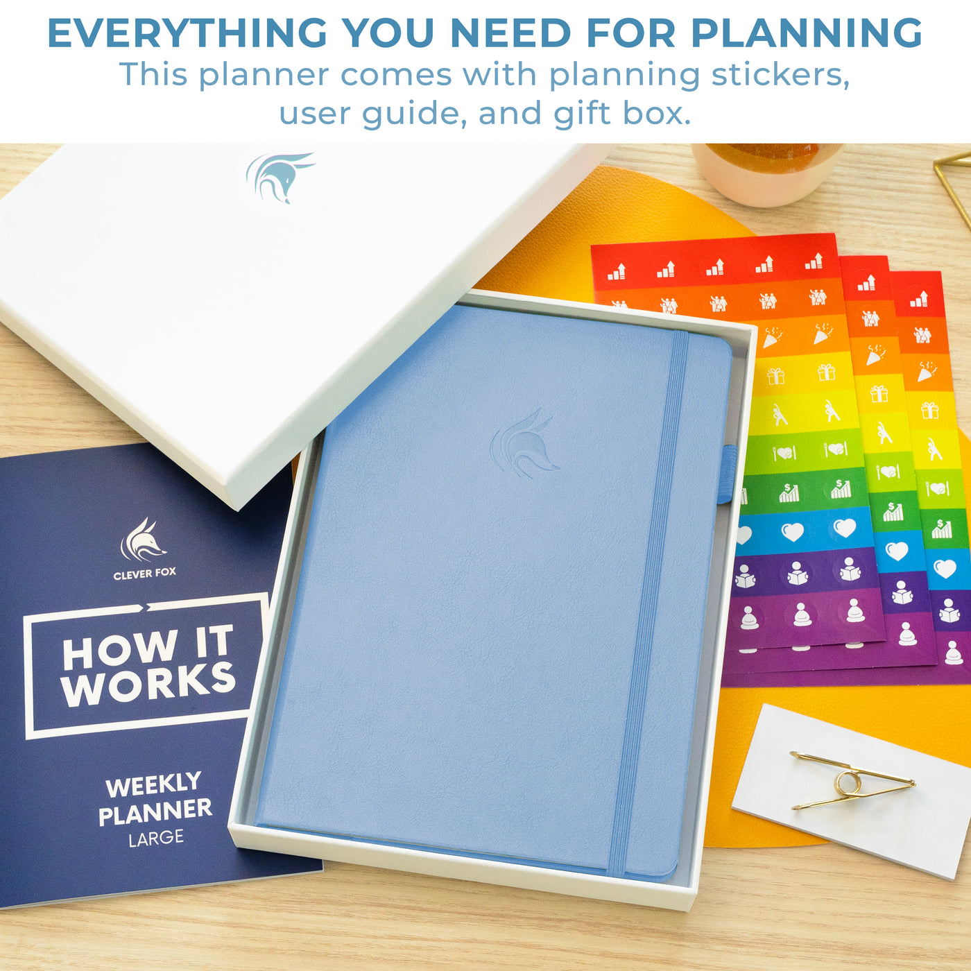 Undated Weekly Planner - Plan & Stay On Top of Your Goals