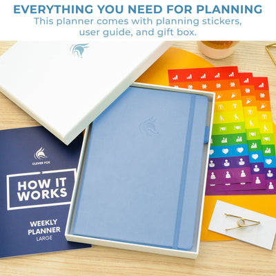 Undated Weekly Planner - Plan & Stay On Top of Your Goals