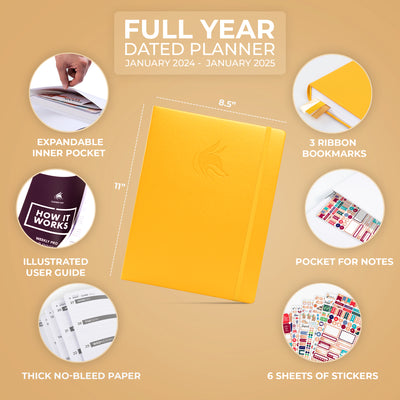 Dated Weekly Planner PRO 2024