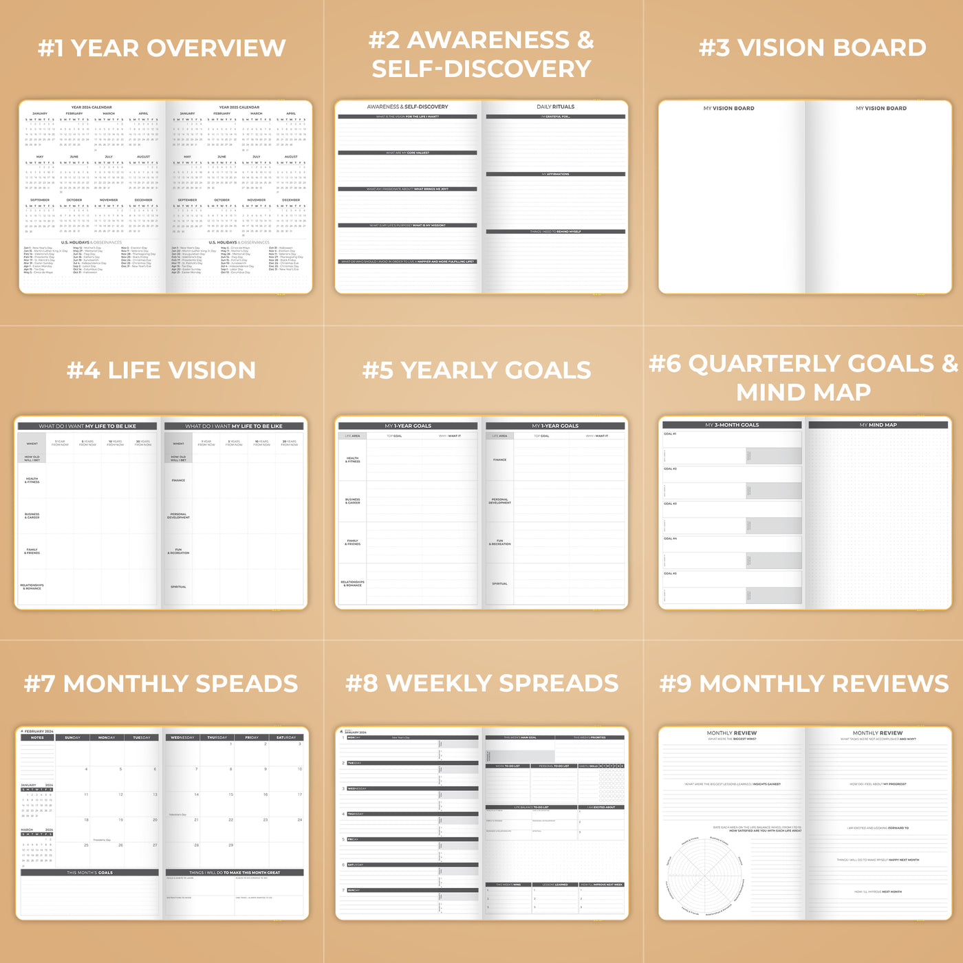 Dated Weekly Planner PRO 2024
