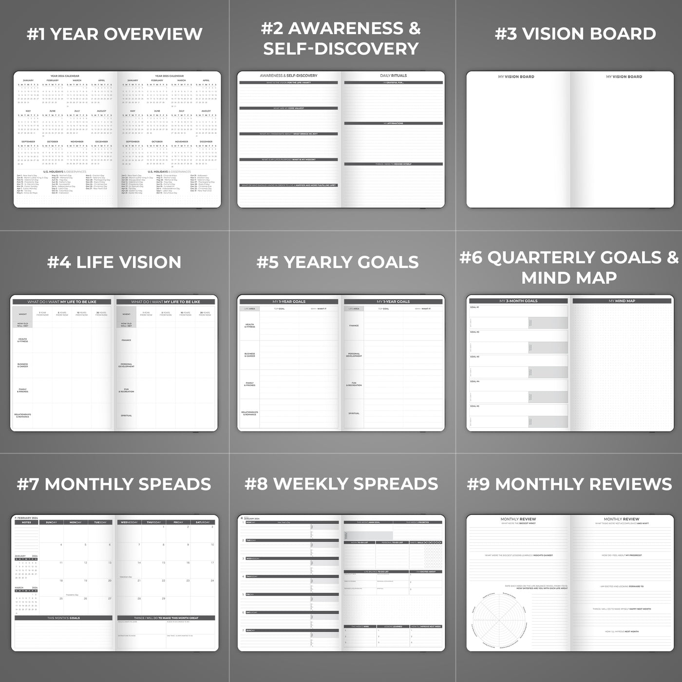 Dated Weekly Planner PRO 2024