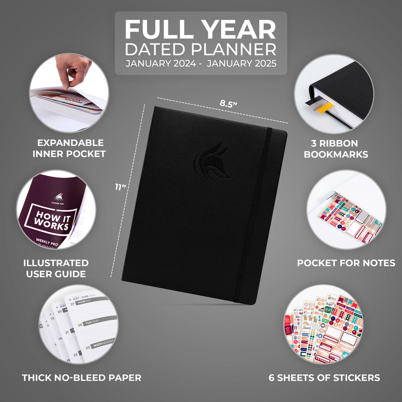 Dated Weekly Planner PRO 2024