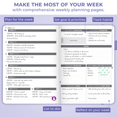Dated Weekly Planner 2026