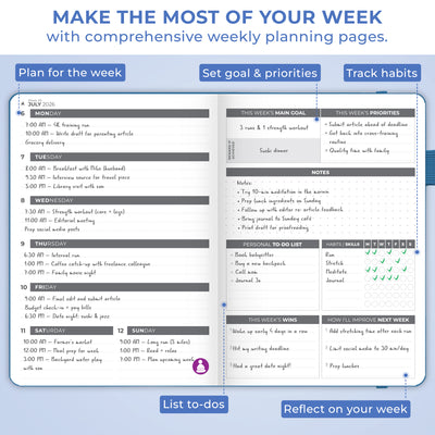 Dated Weekly Planner 2026