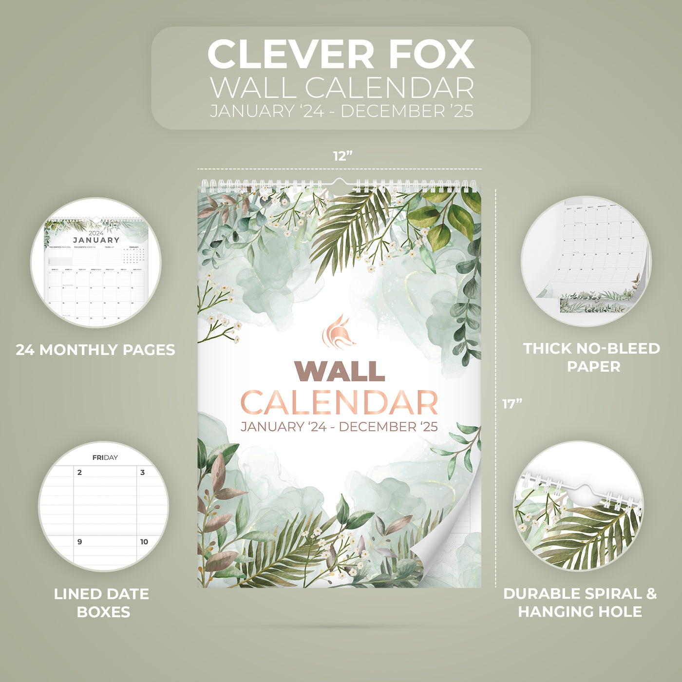 Wall Calendar 2024-2025