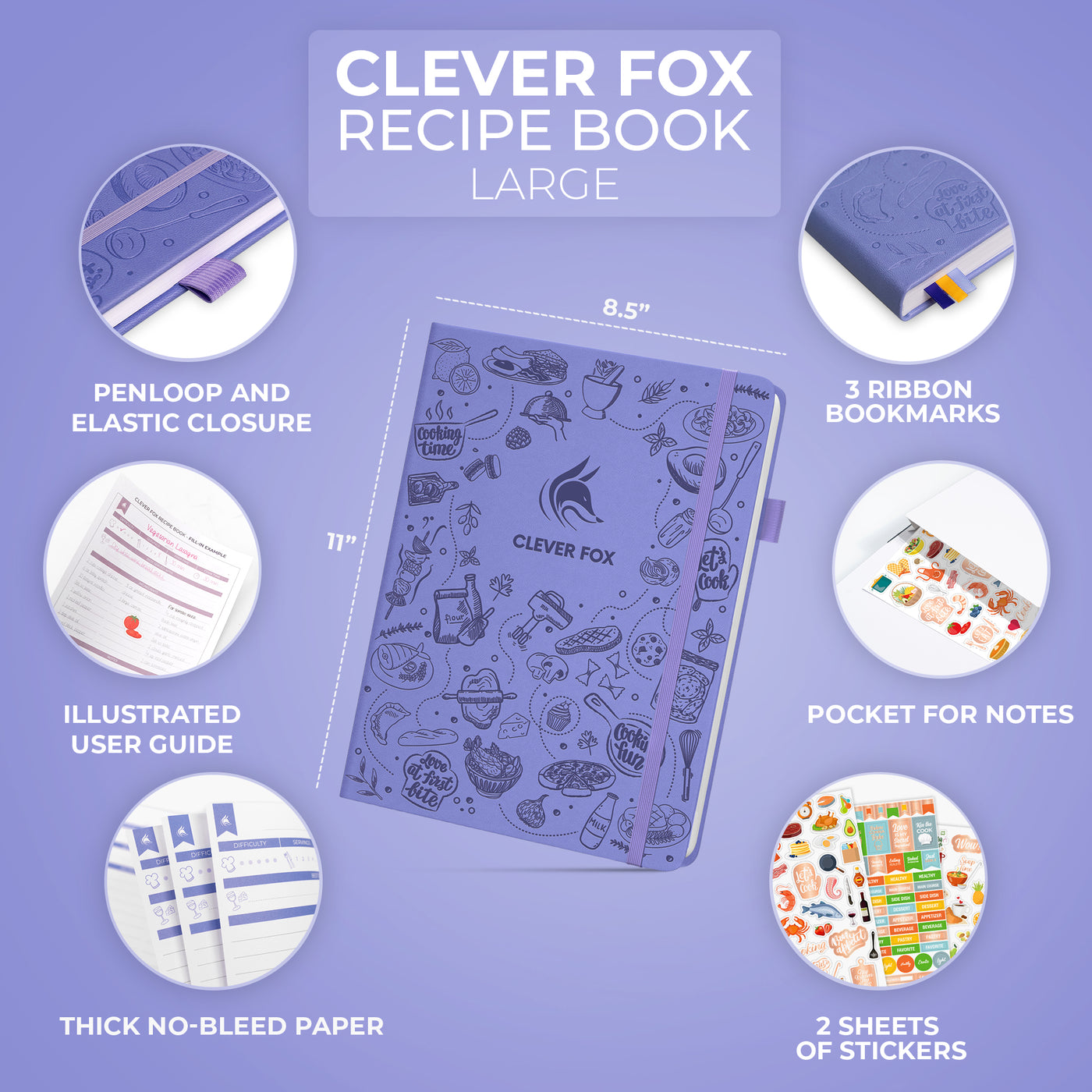 Clever Fox Recipe Book now comes in a large and spiral-bound