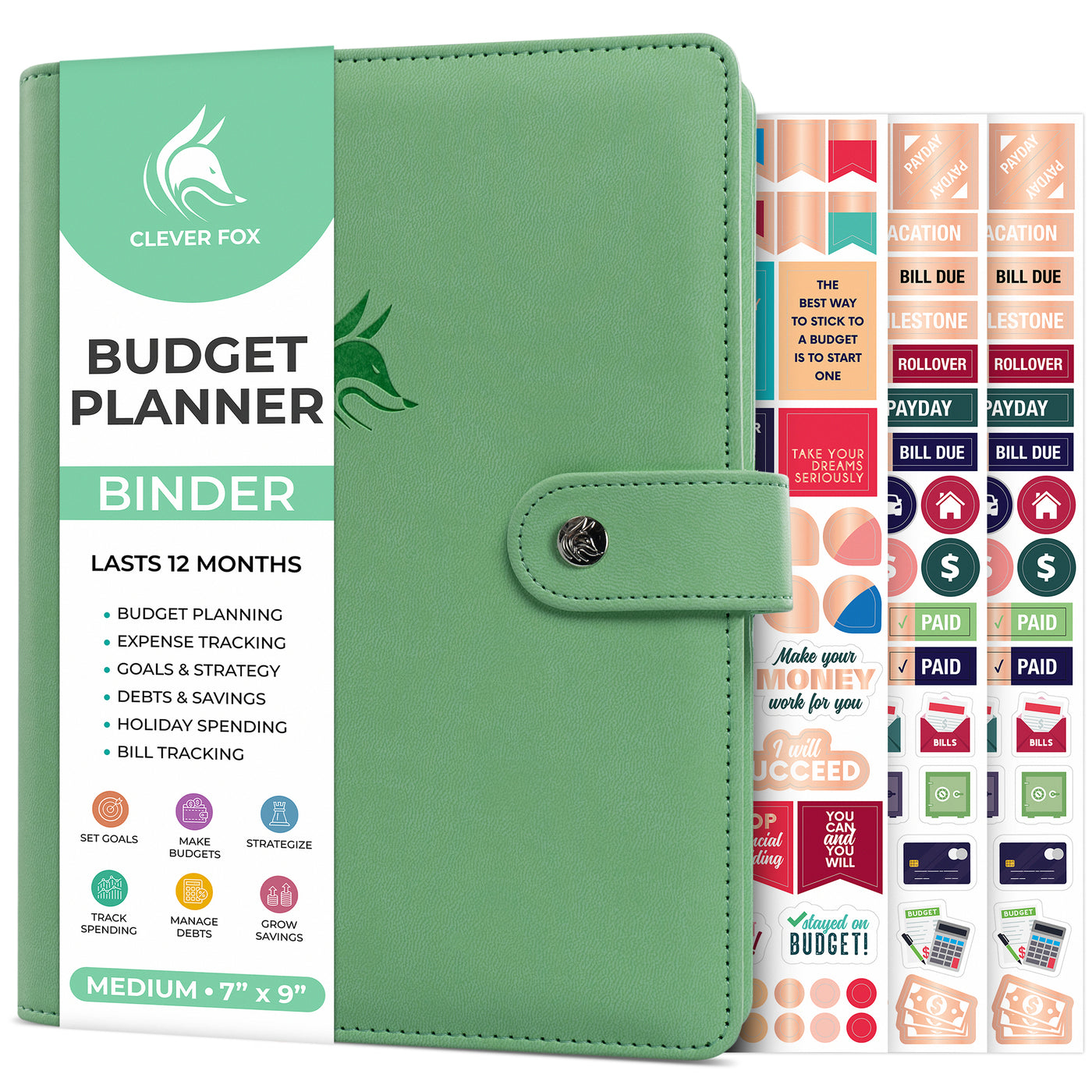 Snap-in Refill Pages Budget Planner Overview 12 Pack A5