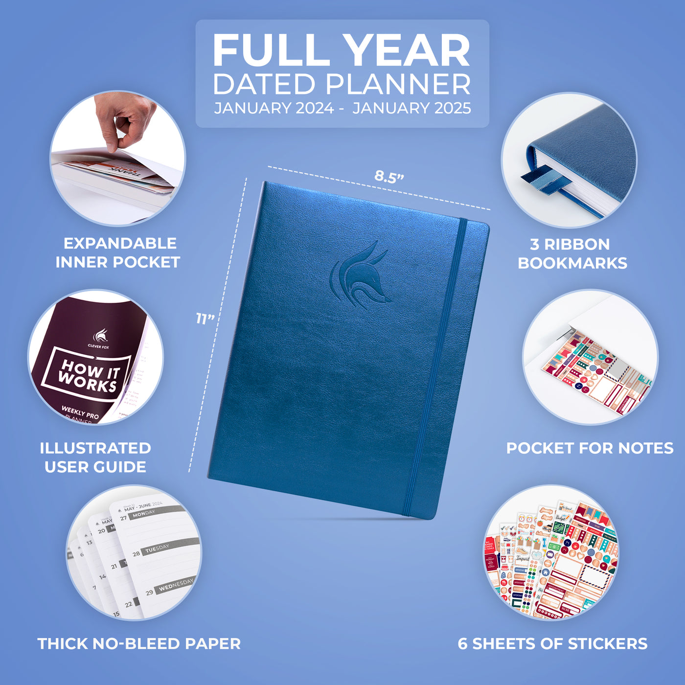 Dated Weekly Planner PRO 2024