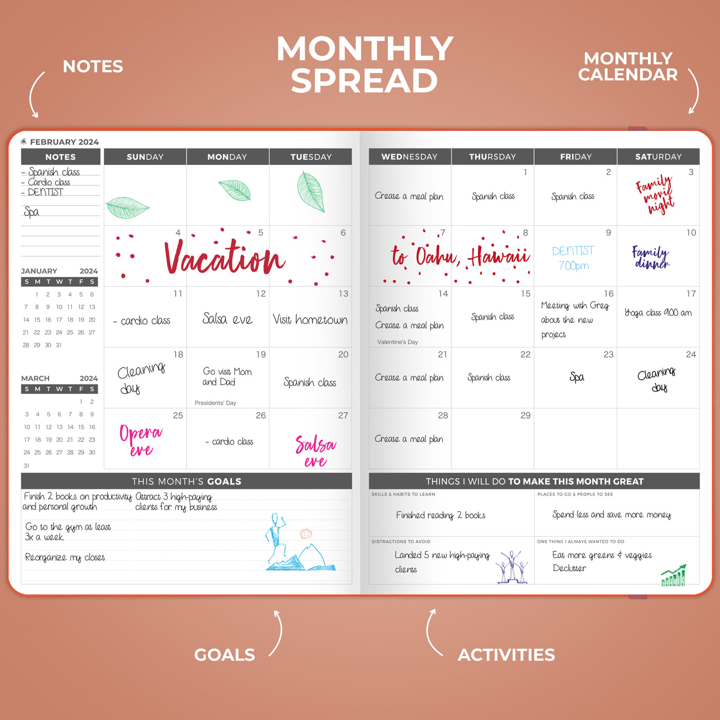 Dated Weekly Planner PRO 2024