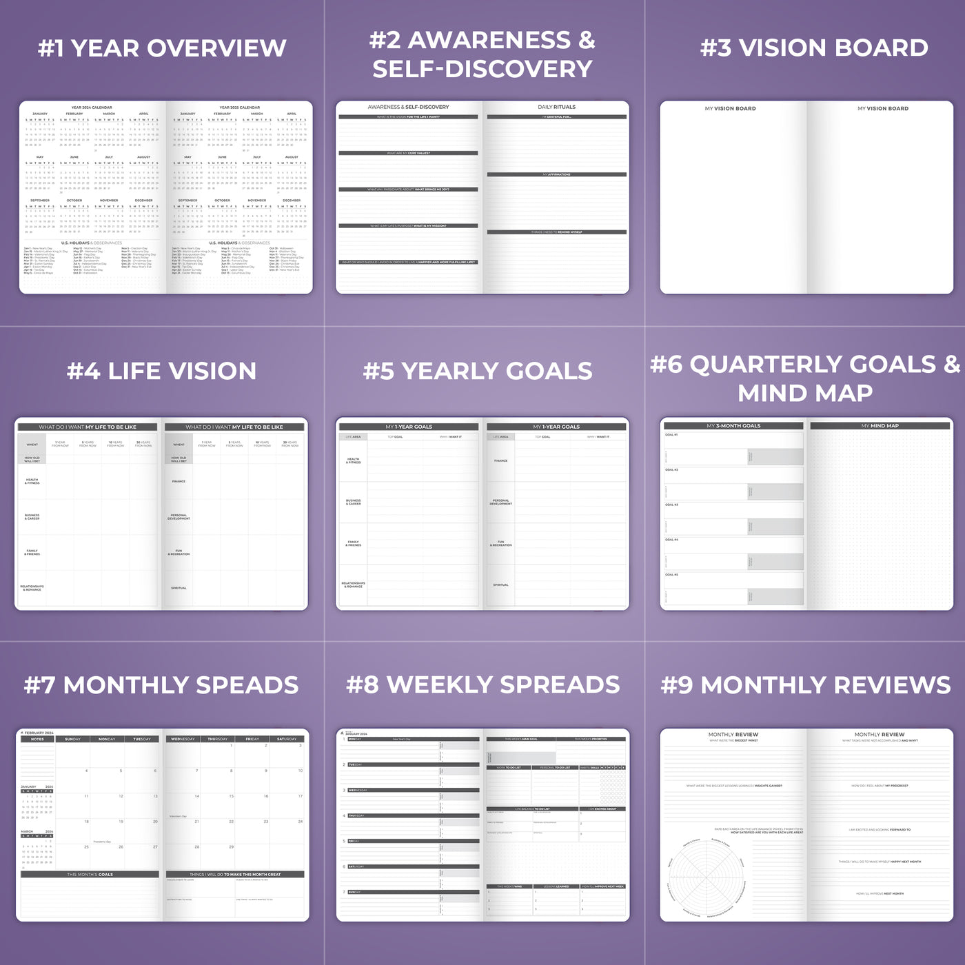 Dated Weekly Planner PRO 2024