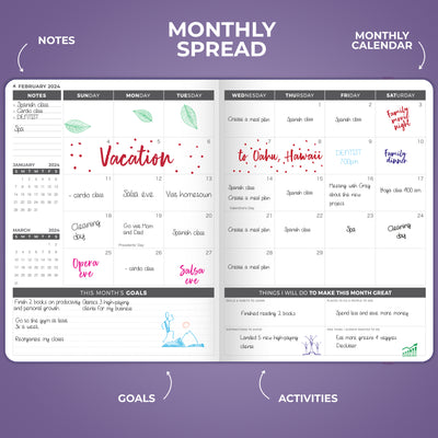 Dated Weekly Planner PRO 2024