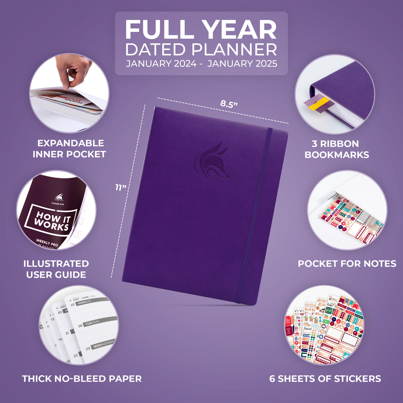 Dated Weekly Planner PRO 2024
