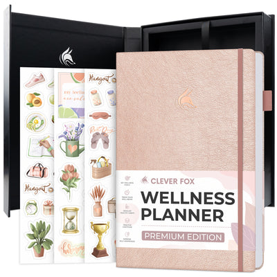 Clever Fox CFPD clever Fox Planner Daily - Undated Agenda Daily calendar to  Boost Productivity Hit Your goals - gratitude Journal Personal Dai