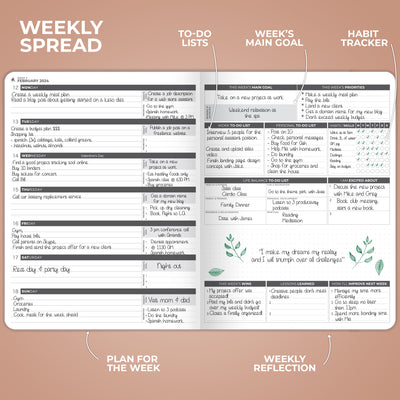 Dated Weekly Planner PRO 2024