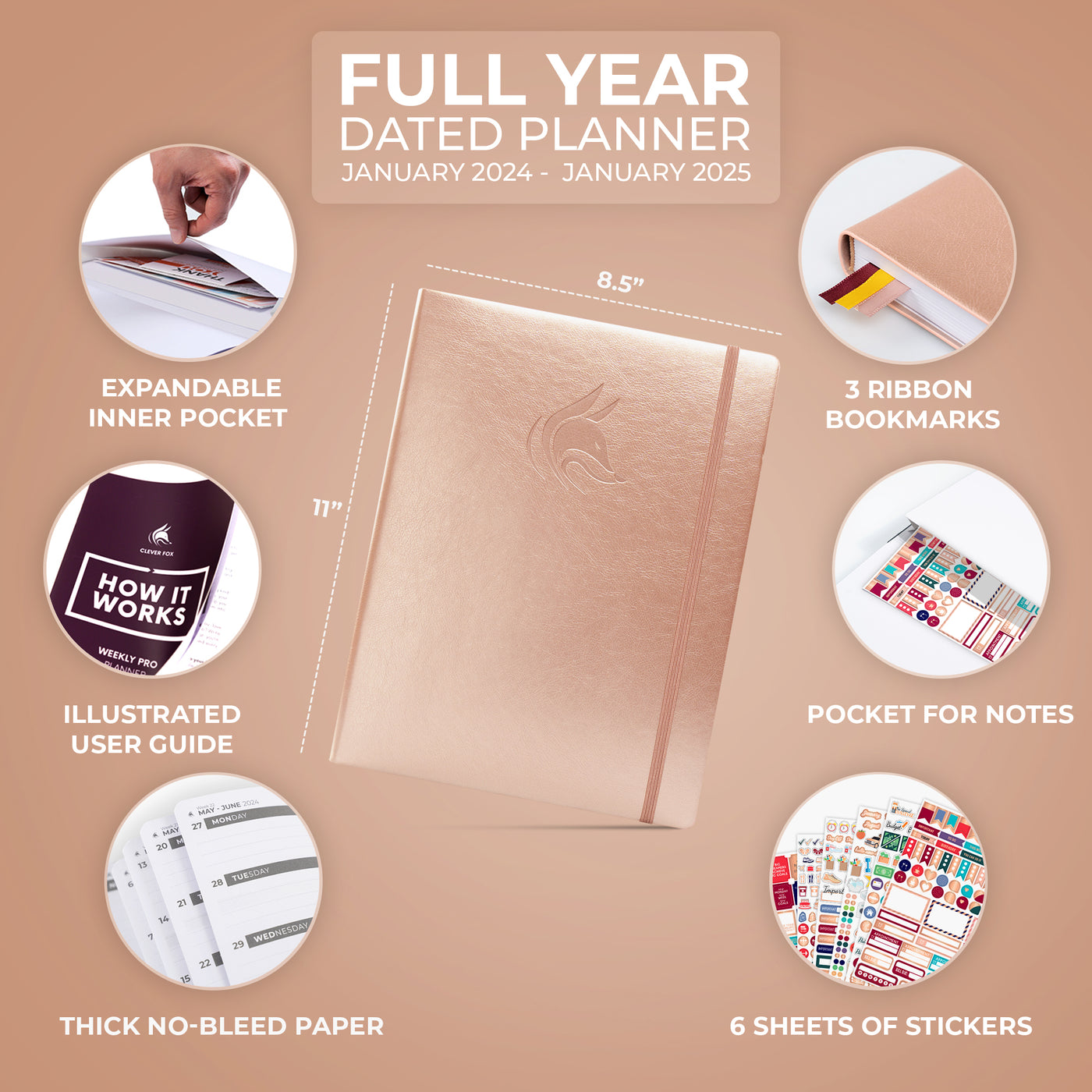 Dated Weekly Planner PRO 2024