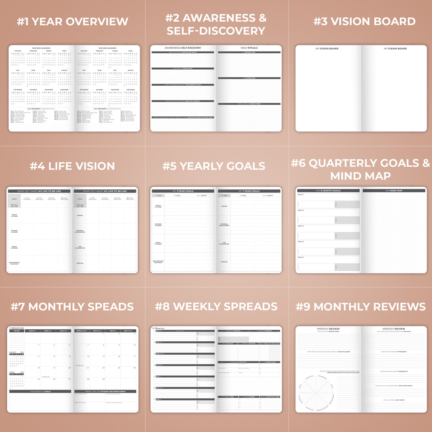 Dated Weekly Planner PRO 2024