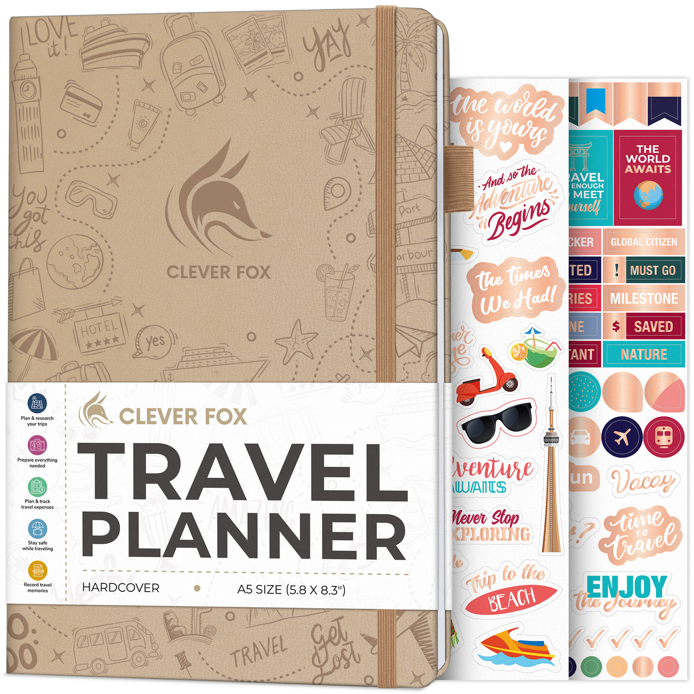 My World Travel Journal: Domestic/International undated travel planner,  notebook, scrapbook, diary to write all your adventures.