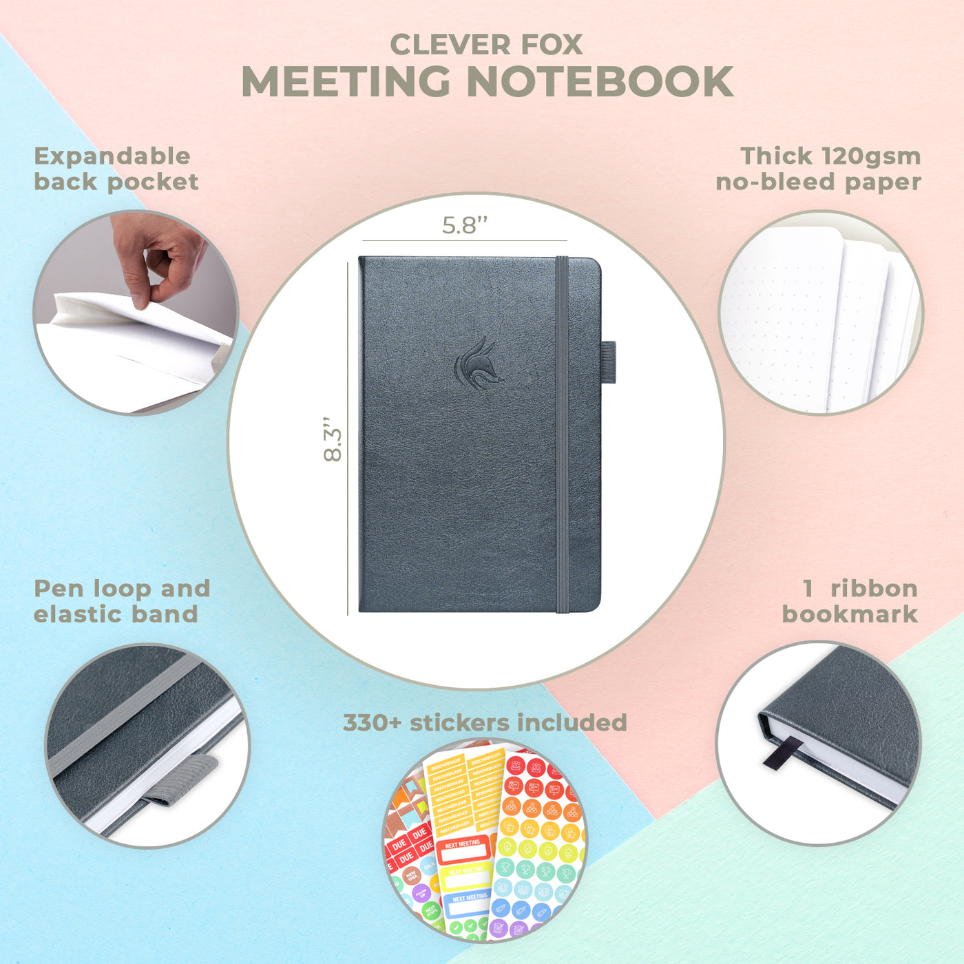 Clever Notebook Meeting Notebook – Clever Fox®