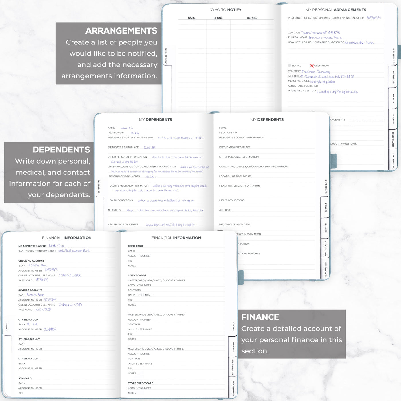 End of Life Planner A4