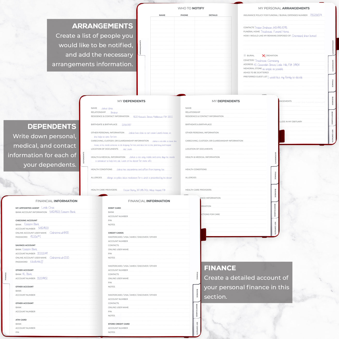 End of Life Planner A4