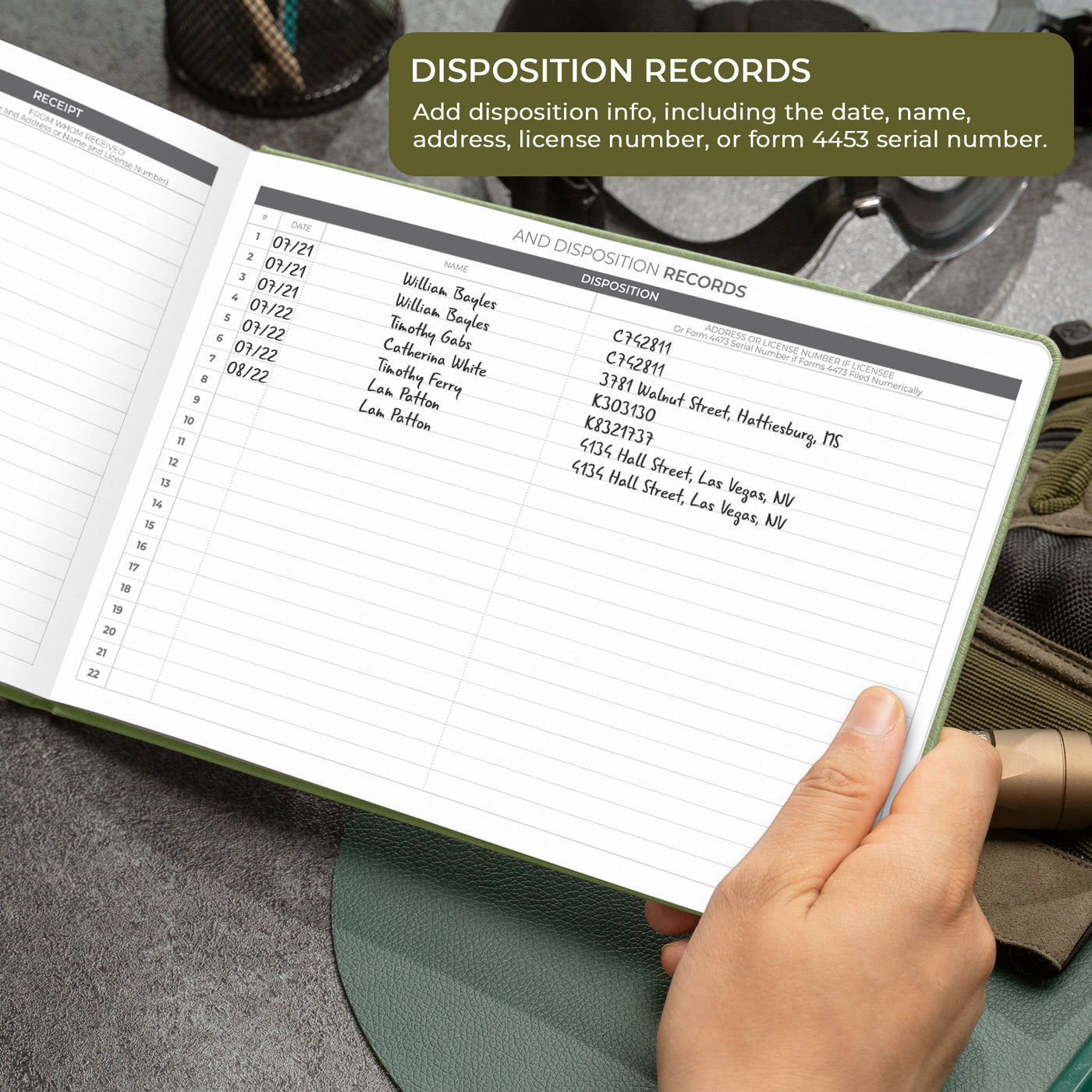 Firearms Record Book
