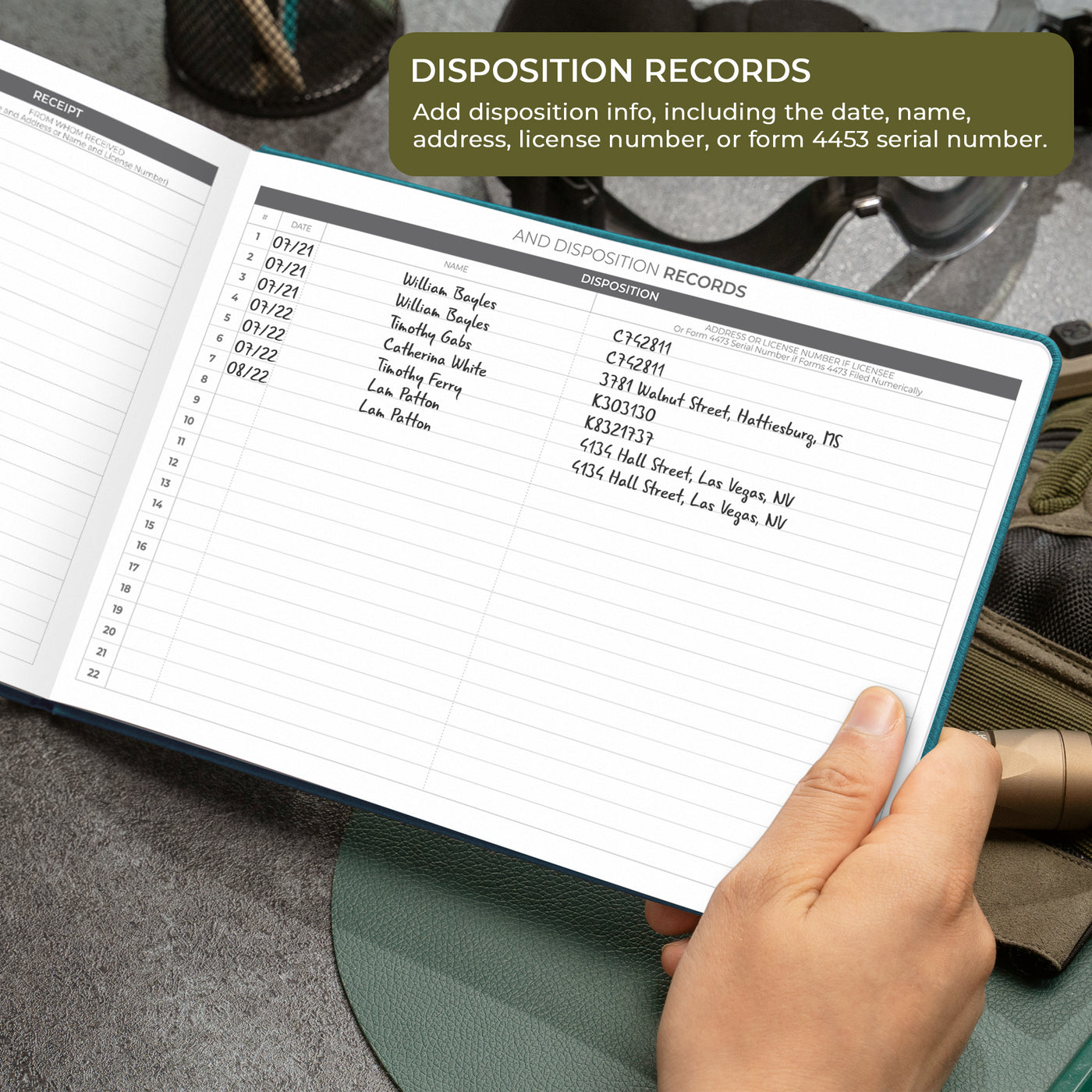 Firearms Record Book