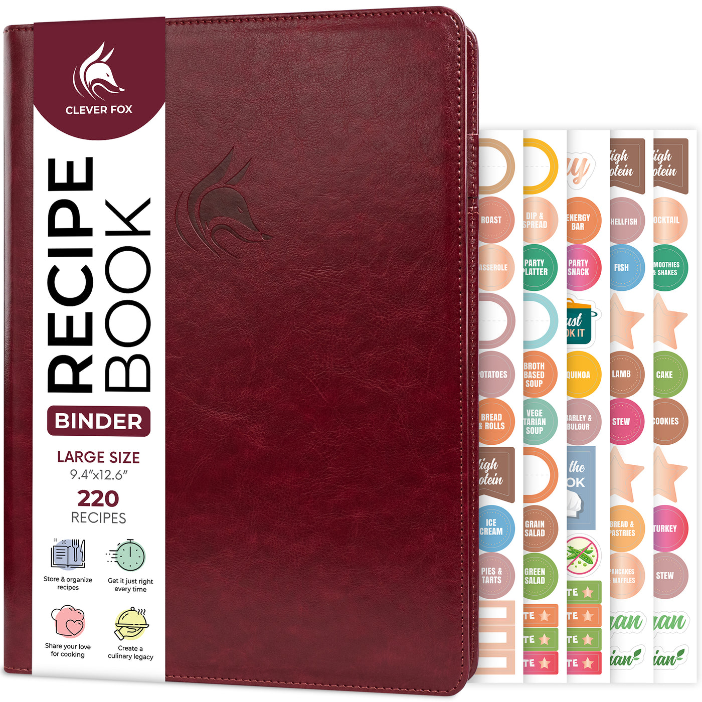 Recipe Book Binder with Tabs