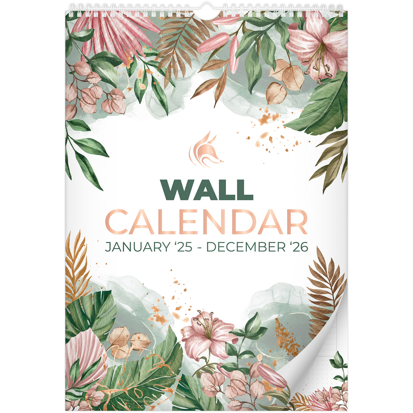 Wall Calendar Jan 2025 - Dec 2026