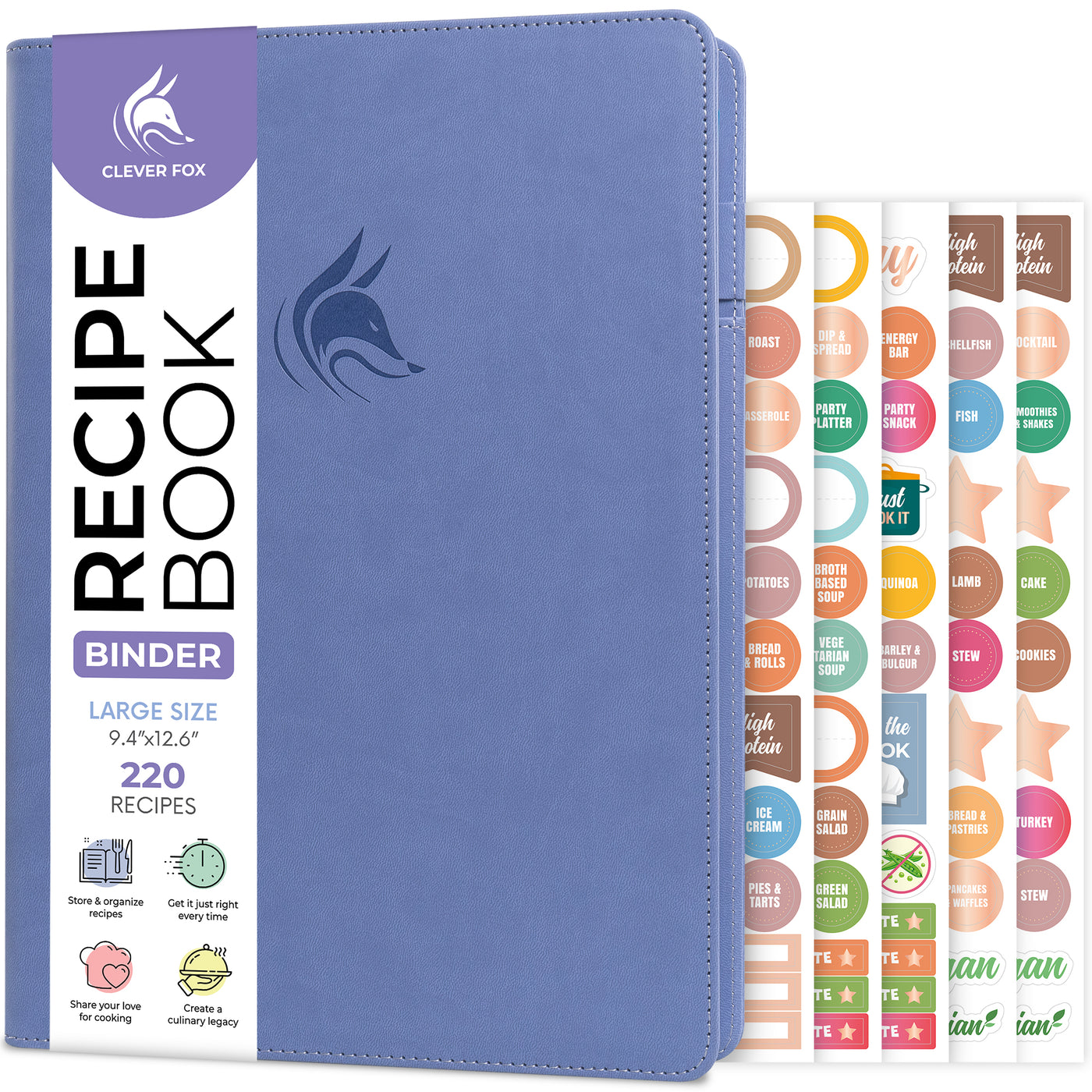 Recipe Book Binder with Tabs